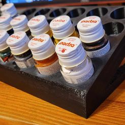stojak1.jpg STL file 10ml acrylic paint container・3D print design to download