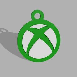 1.jpg Fichier STL KEYCHAIN-XBOX・Modèle à télécharger et à imprimer en 3D