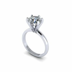 1.jpg Archivo STL Tiffany Anillo de Diamantes R19・Plan para descargar y imprimir en 3D