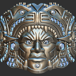 Frontal.png Archivo STL Anillo azteca・Modelo de impresora 3D para descargar, Lorenz0r0