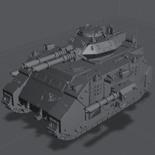 Predator Annihilator with Twin-linked Stormbringer Lascannons 3D model