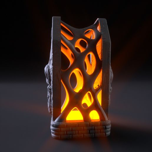5.jpg Download free STL file Halloween Tomb Lamp • 3D print object, tolgaaxu