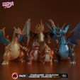 Pack-Charmander,Charmeleon,Charizard,MegaCharizardX,MegaCharizar.jpg pack - charmander charmeleon charmeleon charizard mega charizard x mega charizard y