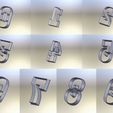 composite1.jpg Number Pack: Set of 10 Cookie Cutters!  0 to 9 (10 total)