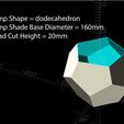 513c30e3a8f23cc11f34876a4697801c_preview_featured.jpg Free STL file Customizable Lamp Shade・3D printing idea to download