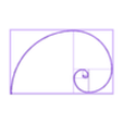 Fibonacci_2D_V3_1-21.stl Fibonnaci Spiral - 2D Art