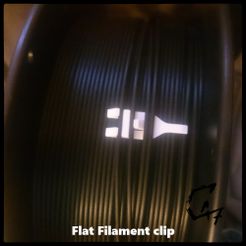 Flat Filament Clip_new_1.jpg Free STL file Flat Filament Clip・3D printer model to download, c47