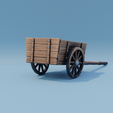 Cart-back.png Medieval miniature cart