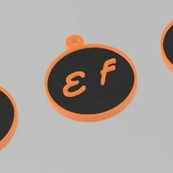 ef.jpg ANFÄNGLICHER SCHLÜSSELANHÄNGER 2 BUCHSTABEN E.F.