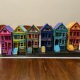 PREMIUM N Scale Painted Ladies of San Francisco