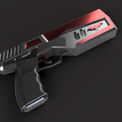 REDHOODGUN v8.png Fichier STL PISTOLET À CHAUFFE ROUGE (pistolet)・Design pour imprimante 3D à télécharger, jediSam