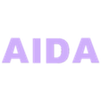 AIDA LED Buchstaben.stl AIDA LED LETTERS