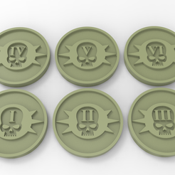 untitled.52.png Free STL file Death Guard Objective Markers・3D printing idea to download, Mazer