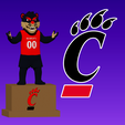 ghfgh.png NCAA - 辛辛那提熊猫橄榄球吉祥物雕像