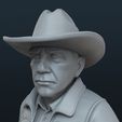 RIP_06_1200.jpg John Dutton Chibi STL - yellowstone Cowboy Impressão 3D, Estatueta Colecionável