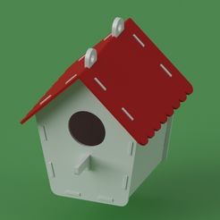 Render-1.jpeg Fichier STL Maison des oiseaux・Plan pour imprimante 3D à télécharger
