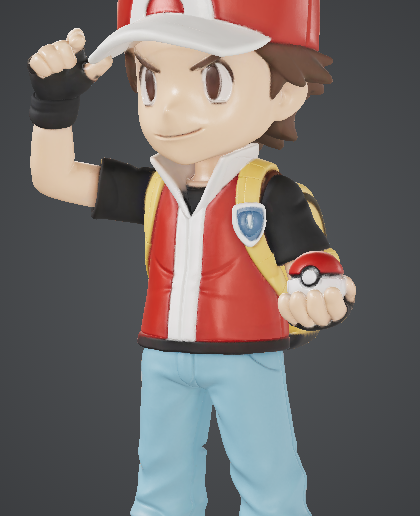 🔥 Red - FIRE RED Ver. (Chibi / Super Deformed)・ STL File for 3D ...