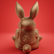 Rabbit-Chinese-New-Year-3.png CHINESE NEW YEAR-Rabbit PLANT POT-PRINT IN PLACE- NO SUPPORTS