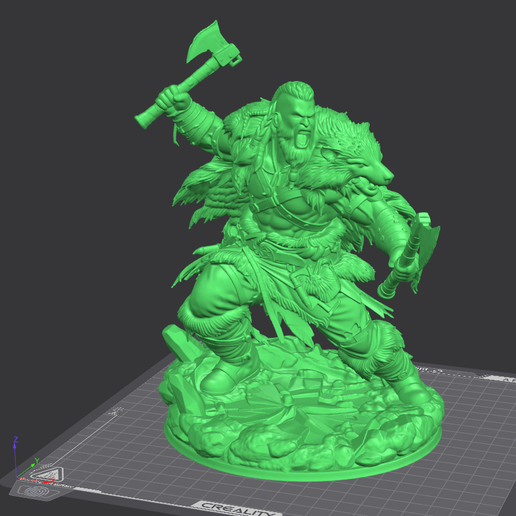 capture_260224_023743.png Wolfborn Berserker – Dual Axe Warrior STL