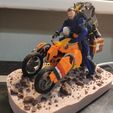 Death Stranding Sam on his bike with LED lights