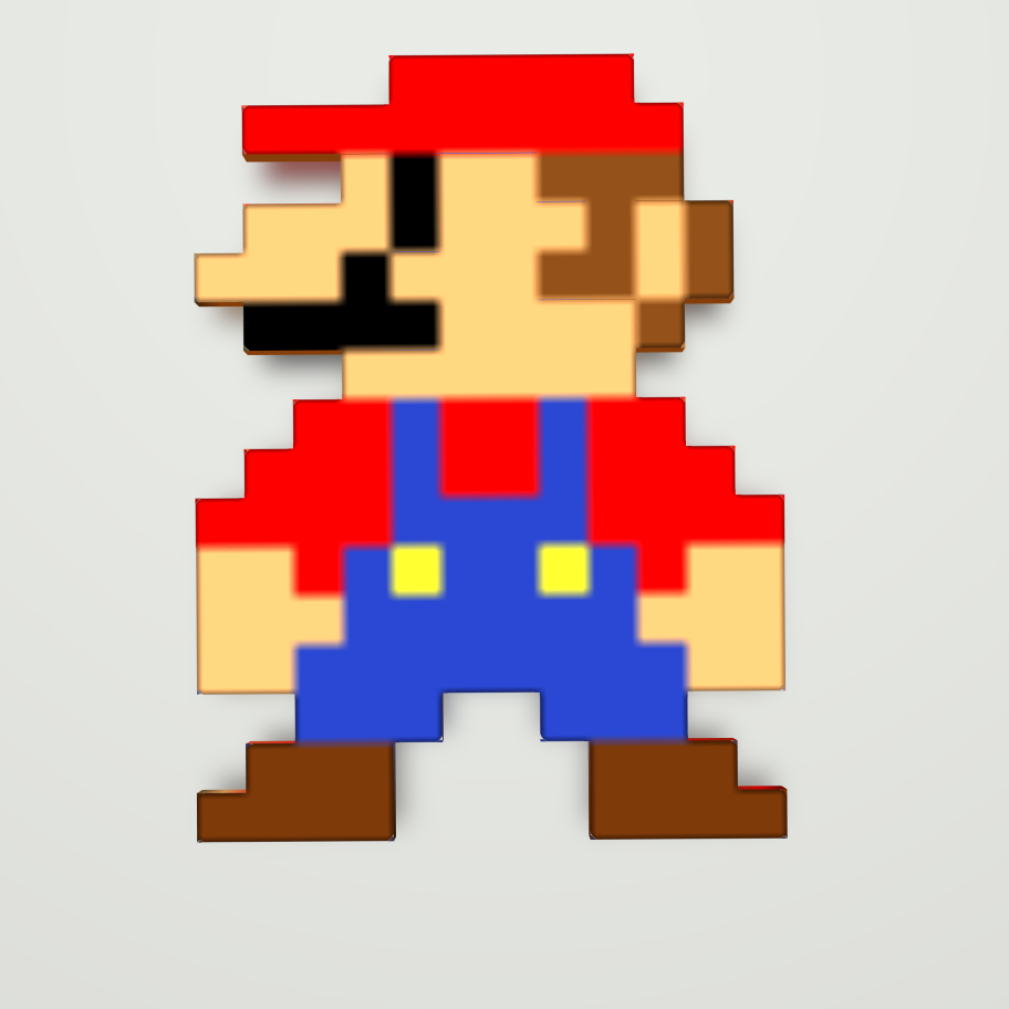 Download Free 3mf File 8bit Mario 3d Printer Model Cults