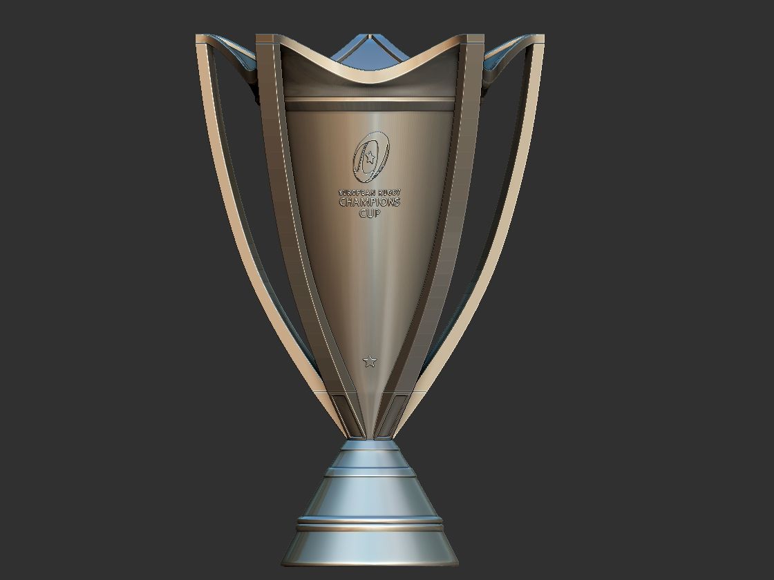 Free Stl File Trophy European Rugby Champion Cup 3d Printer Design To Download Cults