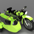 15.png Motorcycle with sidecar  and toothpicks