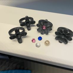 IMG_3929.jpg Fichier 3D Bagues pétales de fleur・Modèle pour imprimante 3D à télécharger