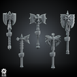 AXE_CRUSADERS_1.png 20x BUNDLE Crusader Axe Kit - Heroic 32mm Scale [Supported] [Supported] [Supported