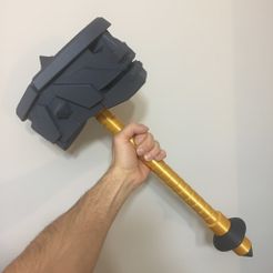 IMG_6695.JPG Archivo 3D gratis Martillo del padre de Skylander Crusher・Plan para descargar y imprimir en 3D