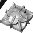 Mold-4-Leaf-Cruciform-Corola-Rosette-Flower-07.jpg Corola flower relief and mold 3D print model