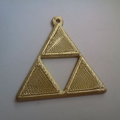 Capture_d_e_cran_2016-08-30_a__10.19.22.png Free STL file Zelda Triforce keyring・3D printer model to download