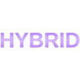 hybrid.stl Hybrid Vehicle Badge