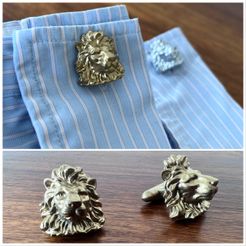 caligraphy_Page_2.jpg STL file Lion Cuff Links・3D print object to download, merghanisalih