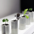 Capture d’écran 2018-03-30 à 12.12.09.png Free STL file Tiny self-watering planter・3D printing design to download