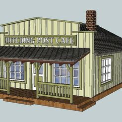 a4aa5953-b627-4e14-bdeb-e3c12091ac36.jpg Free 3D file HO Scale Old Western Cafe・3D printable model to download