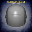7.jpg Red Devil Helmet From Marvel Comics FOR COSPLAY - Fan Art 3D print model