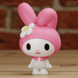 mymelody05.png My Melody 3 models Easy Print Hello Kitty Sanrio