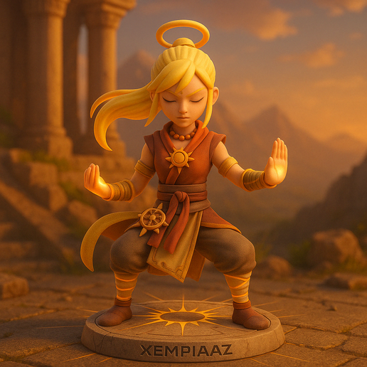 🥋 SOLARA – The Radiant Fang・ STL File for 3D printing・Cults