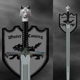 0.0.jpg Sword Game of Thrones Jon Snow, two size, 120 cm 47 Inch for FDM, Model Printing File STL for 3D Printing