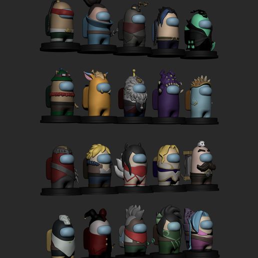 Among us- League of Legends pack 3D model