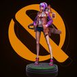 carlos-silva-mx-nurse-4.jpg Cyberpunk Nurse Girl with Robot - Stylized Anime 3D Print Model
