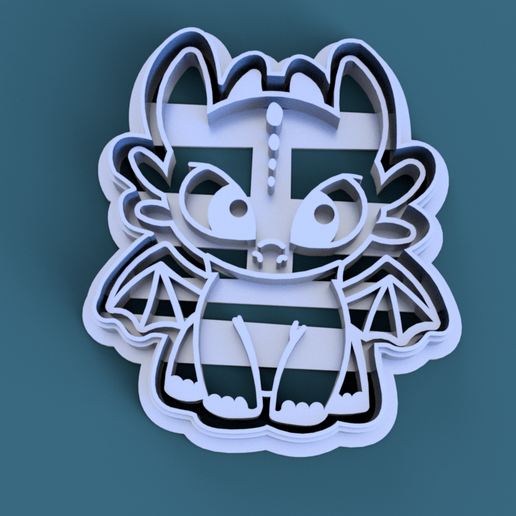 chimuelo.png Cookie Cutter Furia Nocturna Bebe Como Entrenar a tu Dragón x1