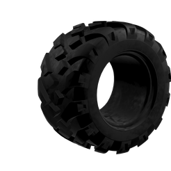 Neumaticos-Poclain-mas-redondeado-1.png Tire for Poclain Excavator at 1/50 scale
