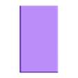 rectanglebase60x200x3.2half1.stl Square & rectangle wargaming miniatures base collection