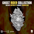 19.png Ghost Rider Head Collection for action figures