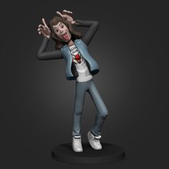 render-01.jpg Fichier STL Eddie Munson - Stranger Things・Modèle à imprimer en 3D à télécharger