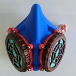 IMG_20200410_083347.jpg Free STL file Mask L N95 with modular filters (adult version)・3D printing design to download