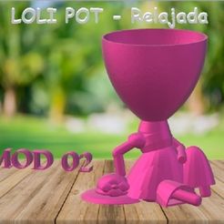 LOLI POT - Relajada.jpg STL-Datei LOLI POT - Relaxed herunterladen • 3D-druckbares Design, Magonet