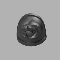 CI-1.png Download STL file Grey Shark Lads Troop Shoulder pad • 3D printable design, PaintPotMimic